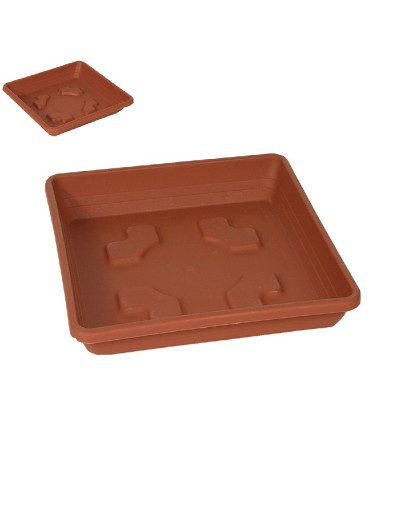 Pires quadrado 25cm TERRACOTTA