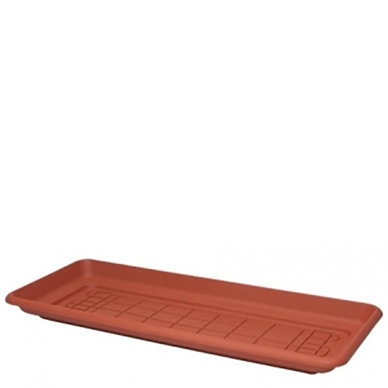 Sottovaso per fioriera rettangolare in plastica 96 cm