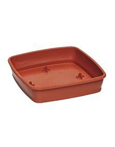 Sottovaso quadro 50 cm color terracotta