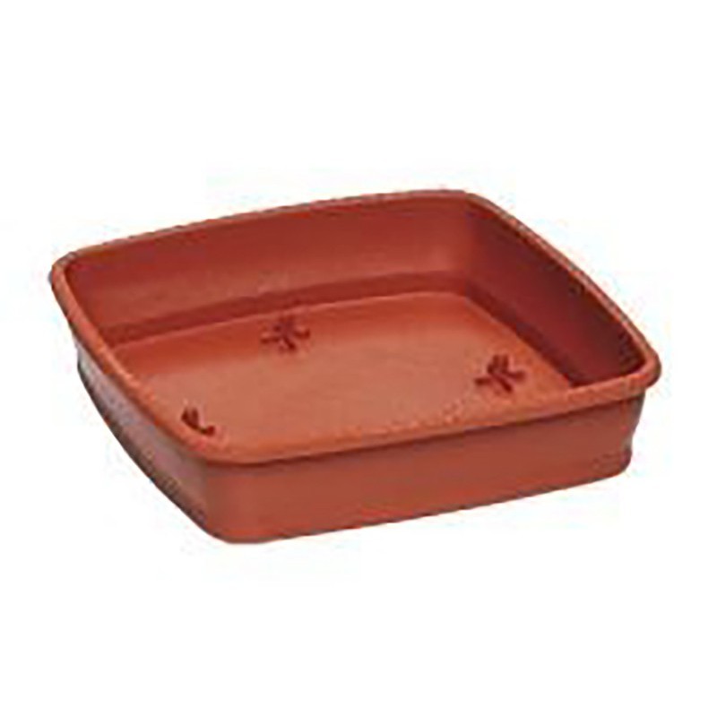 Sottovaso quadro 50 cm color terracotta Sottovaso quadro 50 cm color terracotta