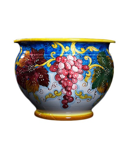 Uvas decoradas de vaso