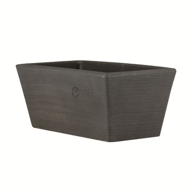Wazon z żywicy antracytowej 60 cm Wazon z żywicy antracytowej 60 cm