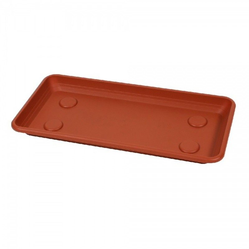 SOTTOFIORIERA RETTANGOLARE ANTHEA 80 cm TERRACOTTA