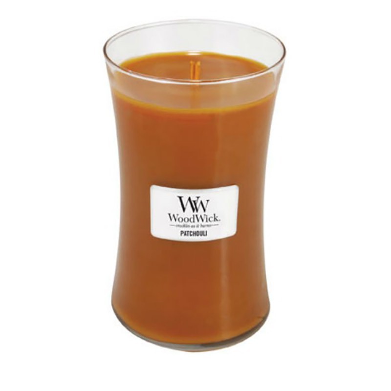 Woodwick candela maxi al patchouli