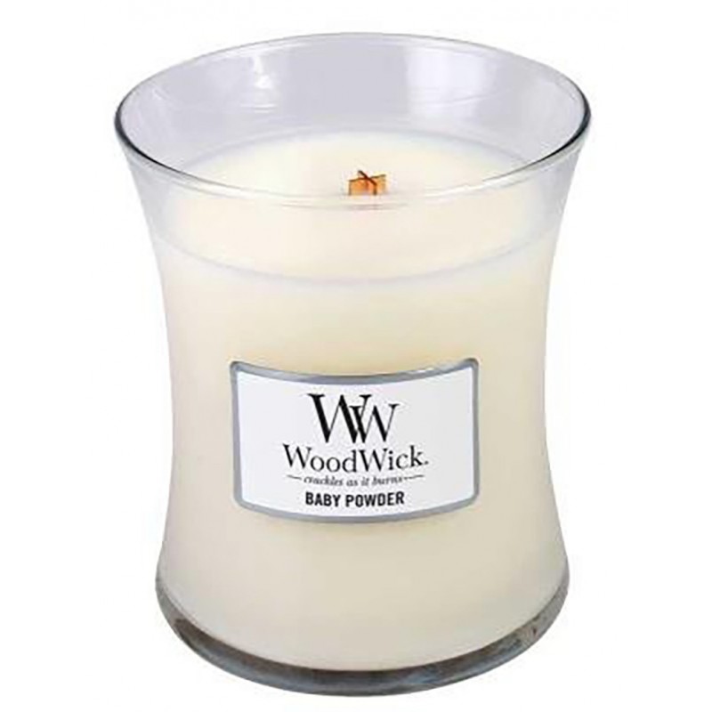 Woodwick vela mediana polvo de bebé Woodwick vela mediana polvo de bebé