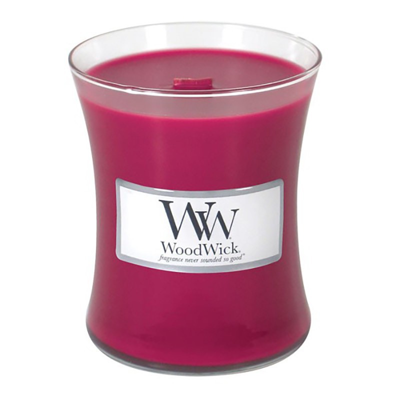 Woodwick średnia świeca porzeczka
