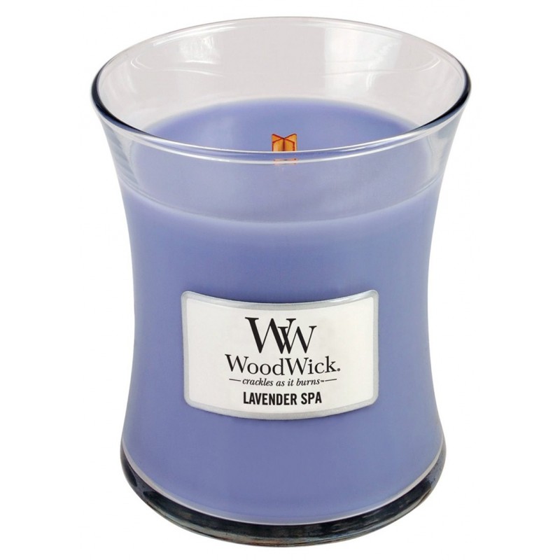 Woodwick medium lavendel kaars