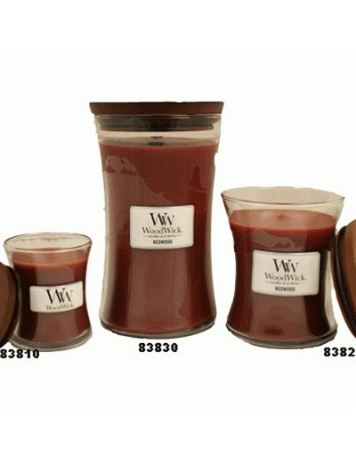 Woodwick mini redwood kaars