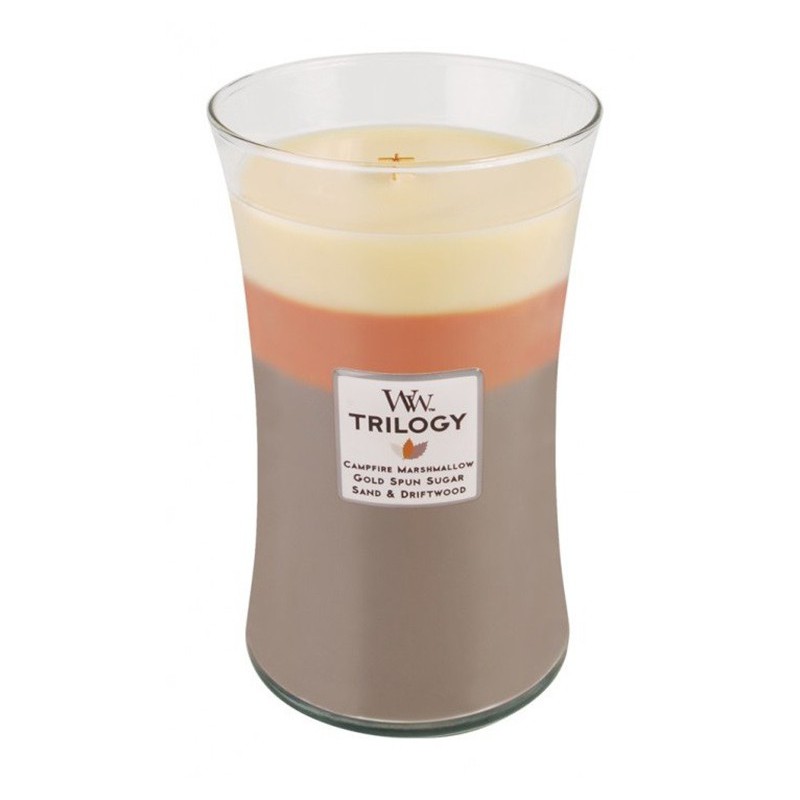 Woodwick candle trilogy maxi sunset bonfire