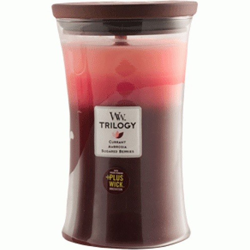 Woodwick candela trilogy maxi fruit temptation Woodwick candela trilogy maxi fruit temptation