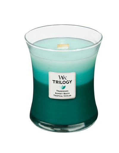 Woodwick trilogía de velas media ocean escape