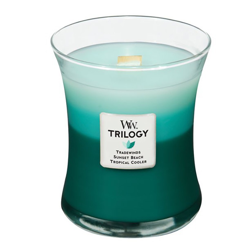 Woodwick trilogía de velas media ocean escape