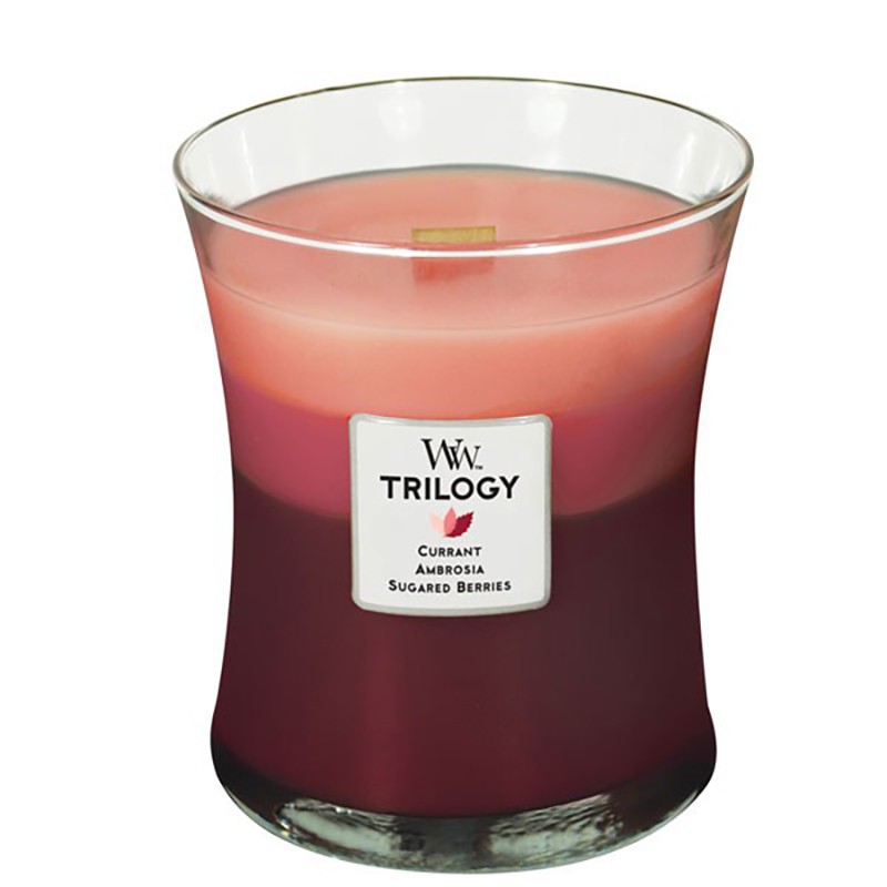 Woodwick trilogía de velas media tentación de la fruta Woodwick trilogía de velas media tentación de la fruta