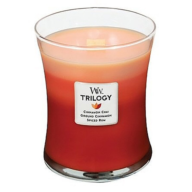 Woodwick candle trilogy promedio especias exóticas Woodwick candle trilogy promedio especias exóticas