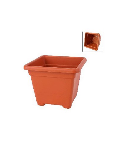 Vaso Quadrato 27 cm TERRACOTTA