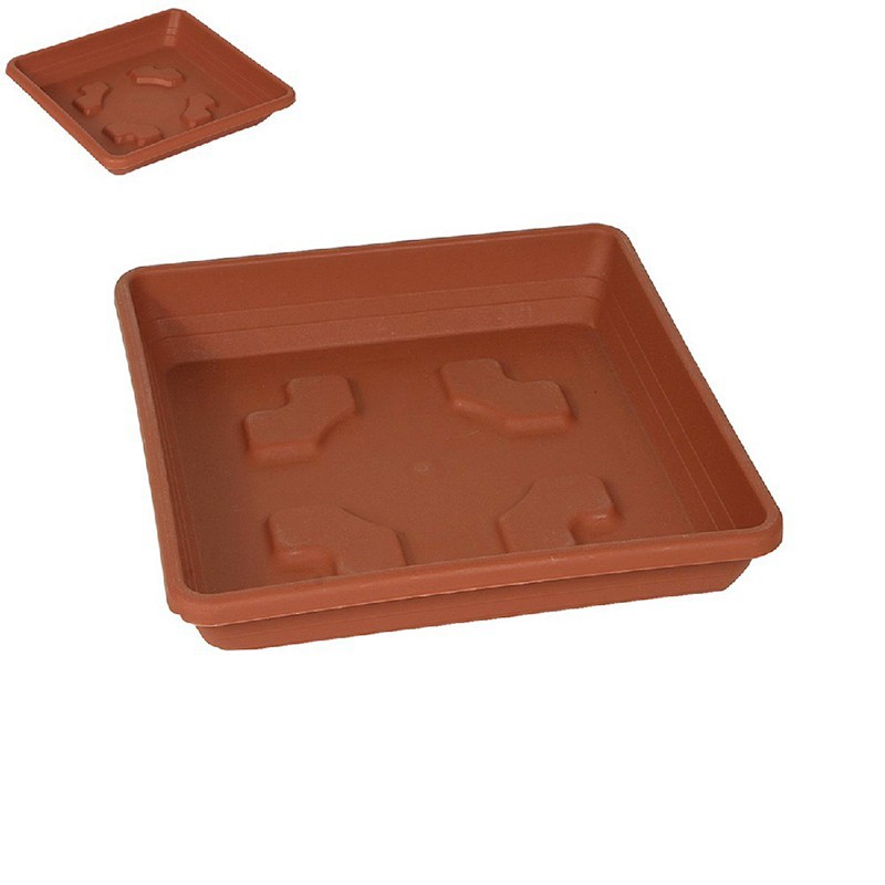 Subvaso cuadrado 20 cm TERRACOTTA