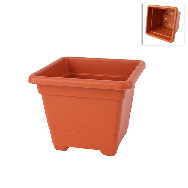 Vaso Quadrato 18 cm TERRACOTTA