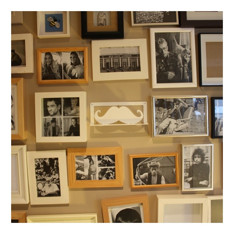 Mustasch Vit kuverthållare Mustasch Vit kuverthållare
