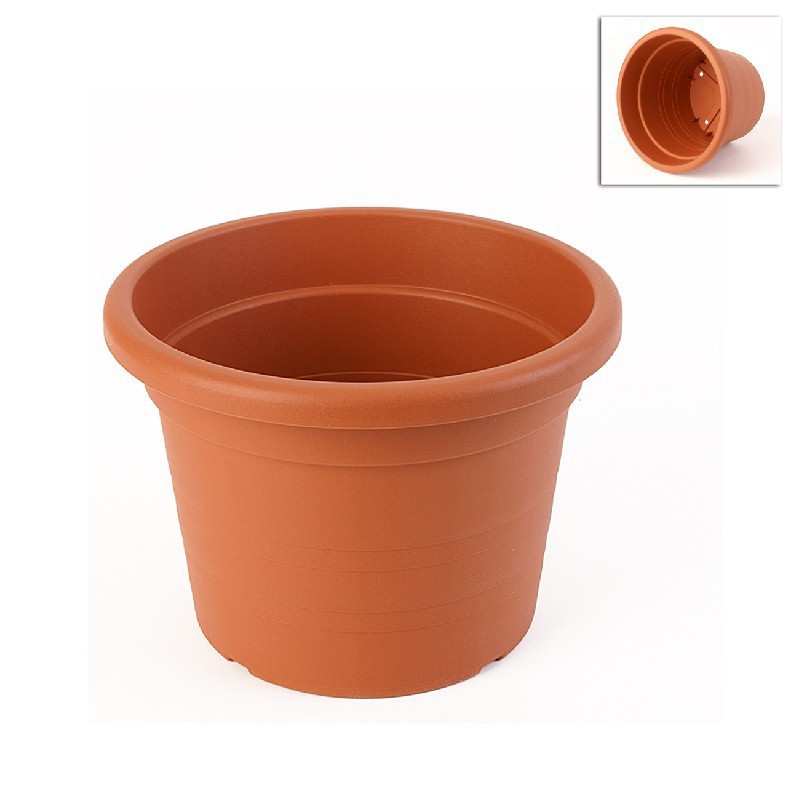 27 cm TERRACOTTA diameter cylinder vase