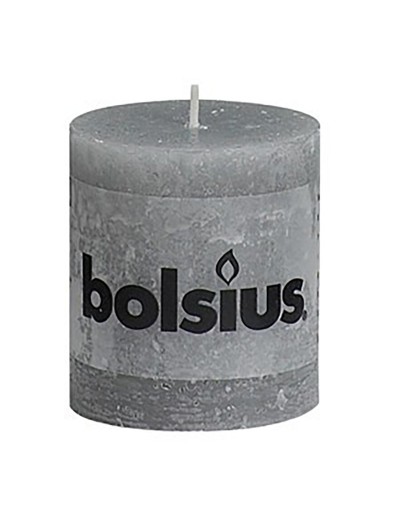 Gray rustic candle