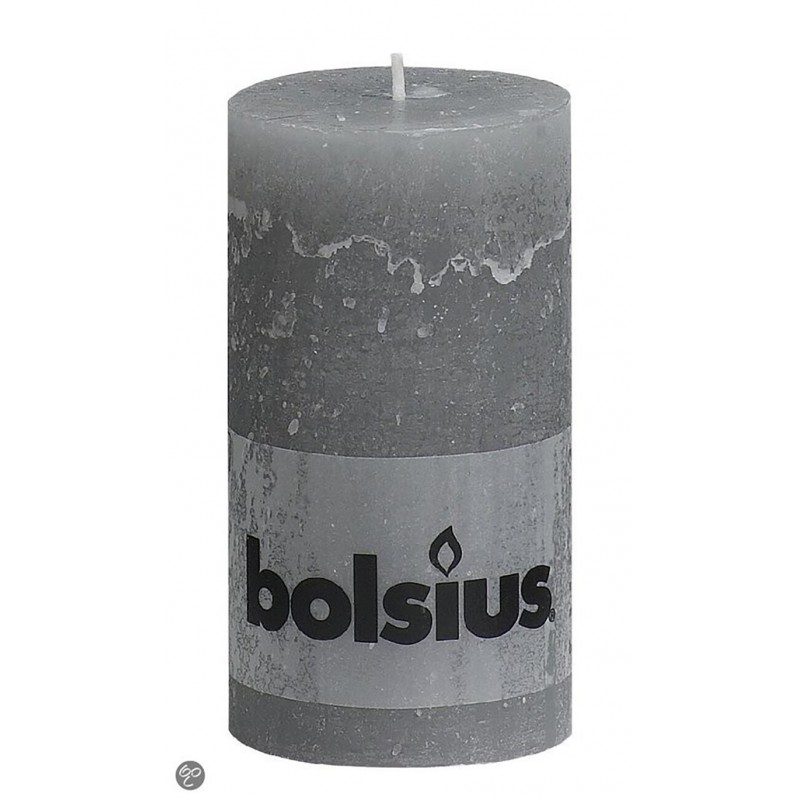 Rustic gray candle