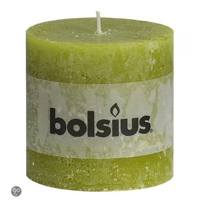 Grönt cylindriskt rustikt ljus Grönt cylindriskt rustikt ljus