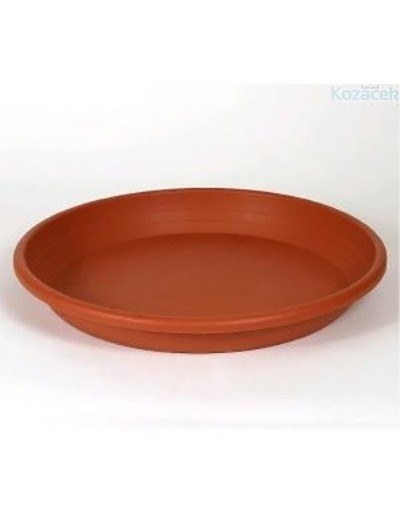 Cilinder schotel diameter 28 cm TERRACOTTA