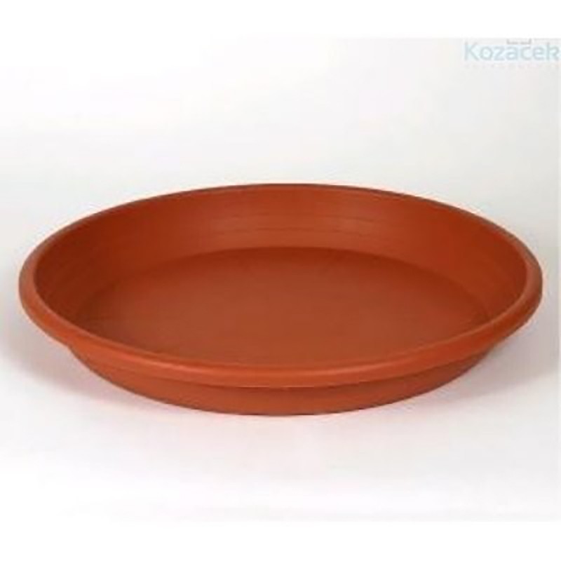 Cilinder schotel diameter 28 cm TERRACOTTA