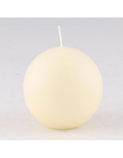 Ivory spherical candle