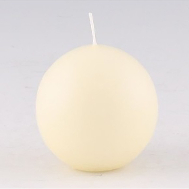 Ivory spherical candle