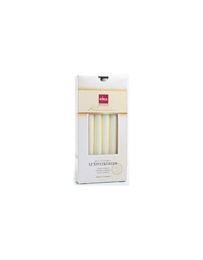 12-piece ivory candles