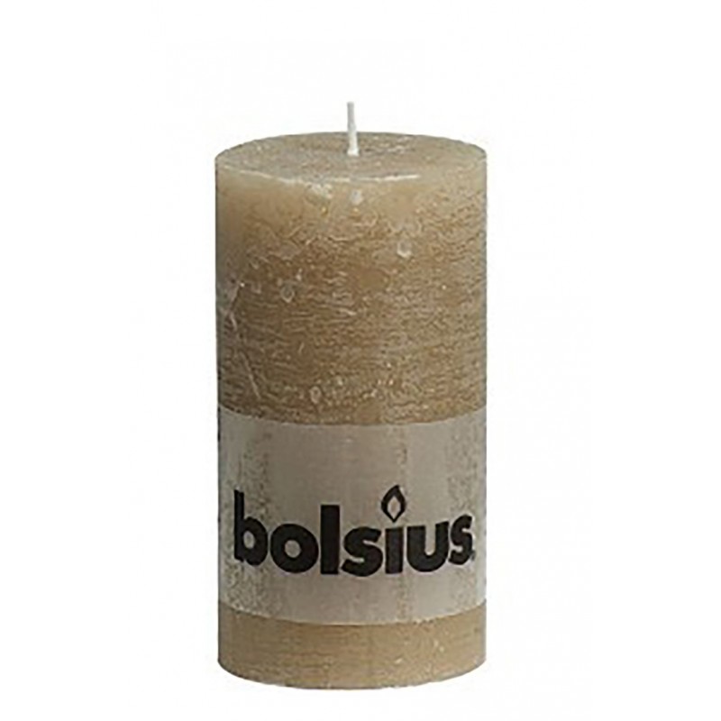 Rustieke beige kaars