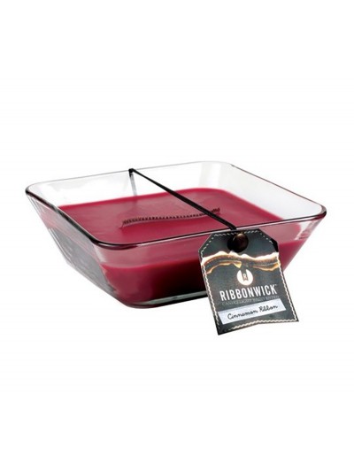 Candela vetro cinnamon ribbonwick