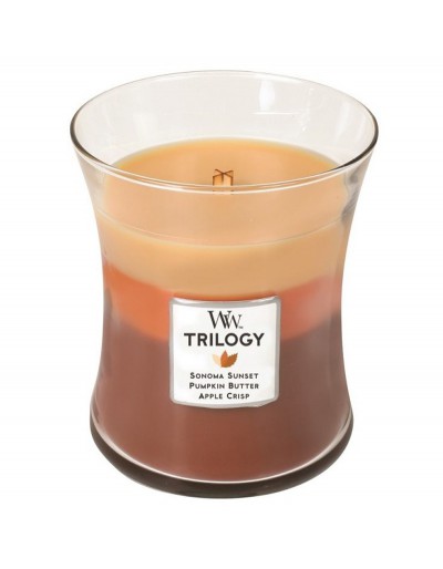 Woodwick trilogía medios otoño comodidad