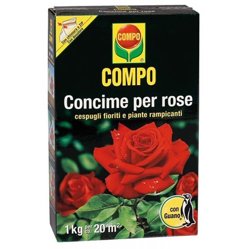 COMPO CONCIME ROSE con GUANO 3kg COMPO CONCIME ROSE con GUANO 3kg