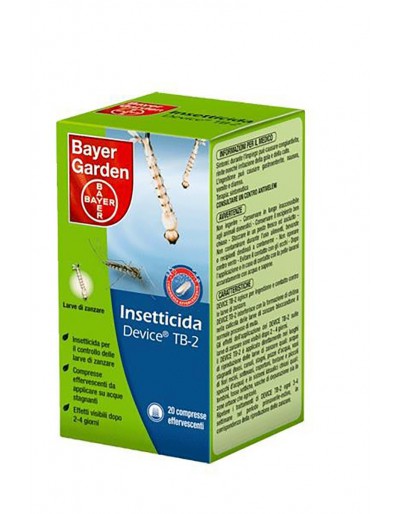 Bayer larvicida para mosquitos 20 almohadillas