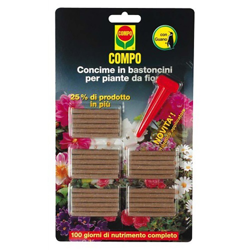 COMPO BASTONCINI P.FIORITE con GUANO 30PZ.