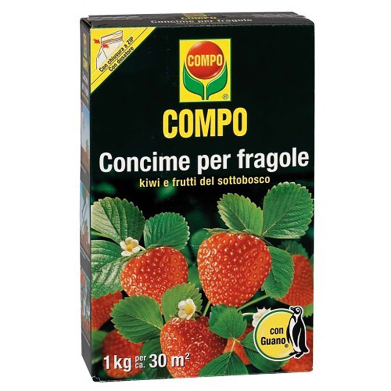 FERTILIZANTE DE FRESA COMPO con GUANO 1 kg