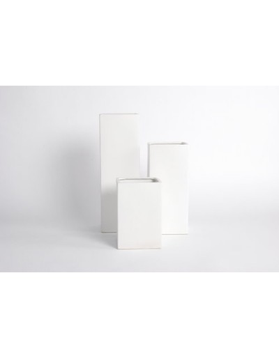 D&M Vase H20 blanc mat H 20cm