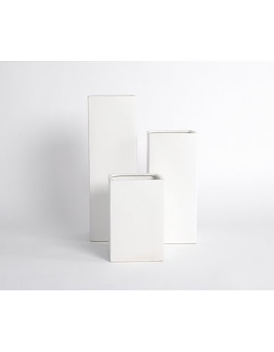 D&amp;M Vaso H20 bianco opaco A 20 cm