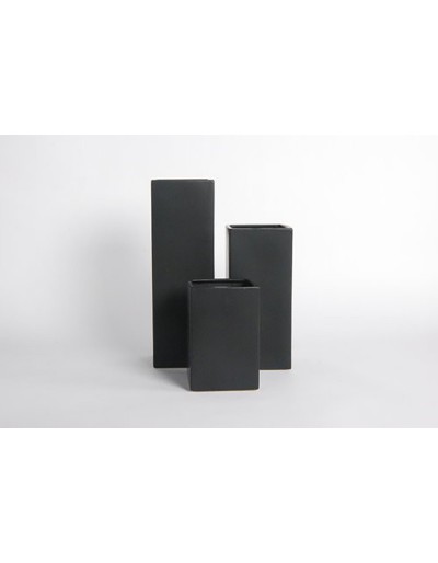 D&amp;M Vaas H20 mat zwart H 20 cm