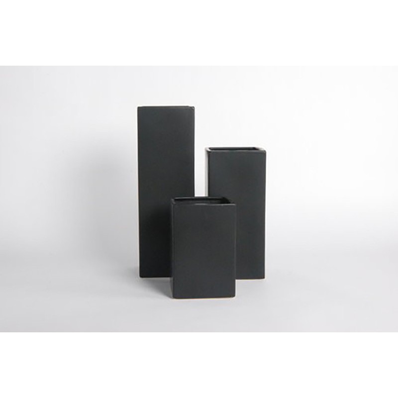 D&M Vaso H20 nero opaco A 20 cm D&M Vaso H20 nero opaco A 20 cm
