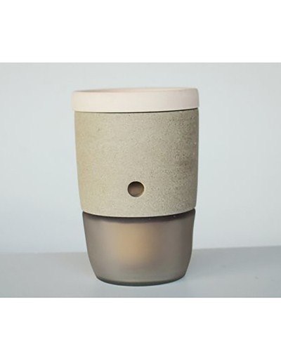 MODULAR VASE D19 P&P TAUPE