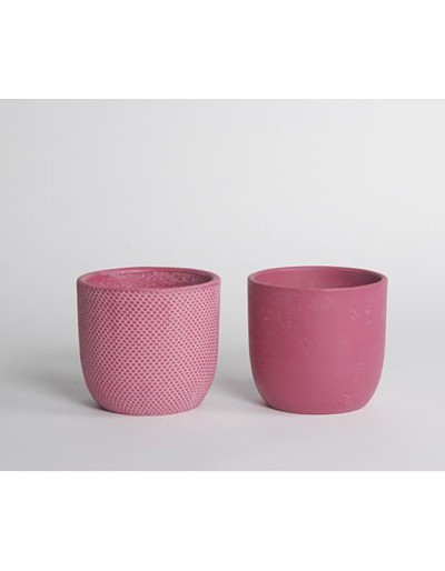 D&amp;M micmac red ceramic vase 18cm