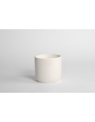 D&amp;M Vaso africa bianco in ceramica 22 cm