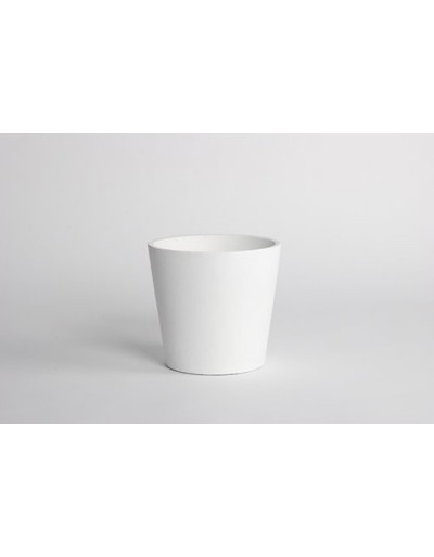 Wazon D&amp;M Chap z białej ceramiki 14 cm
