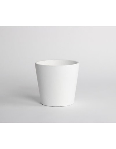D&amp;M Vase white ceramic 14 cm