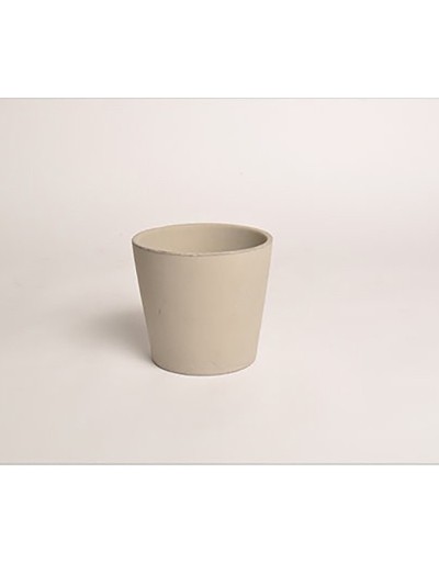 D&amp;M Vaso de cerâmica taupe 23 cm