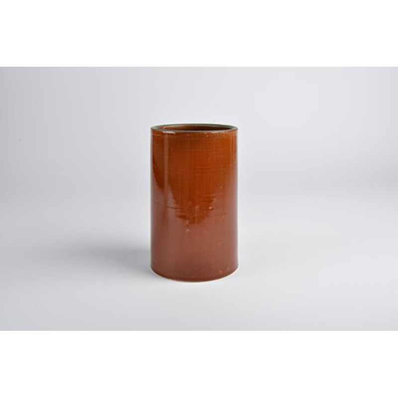 VASE D8 A20 WAFFLE RUST