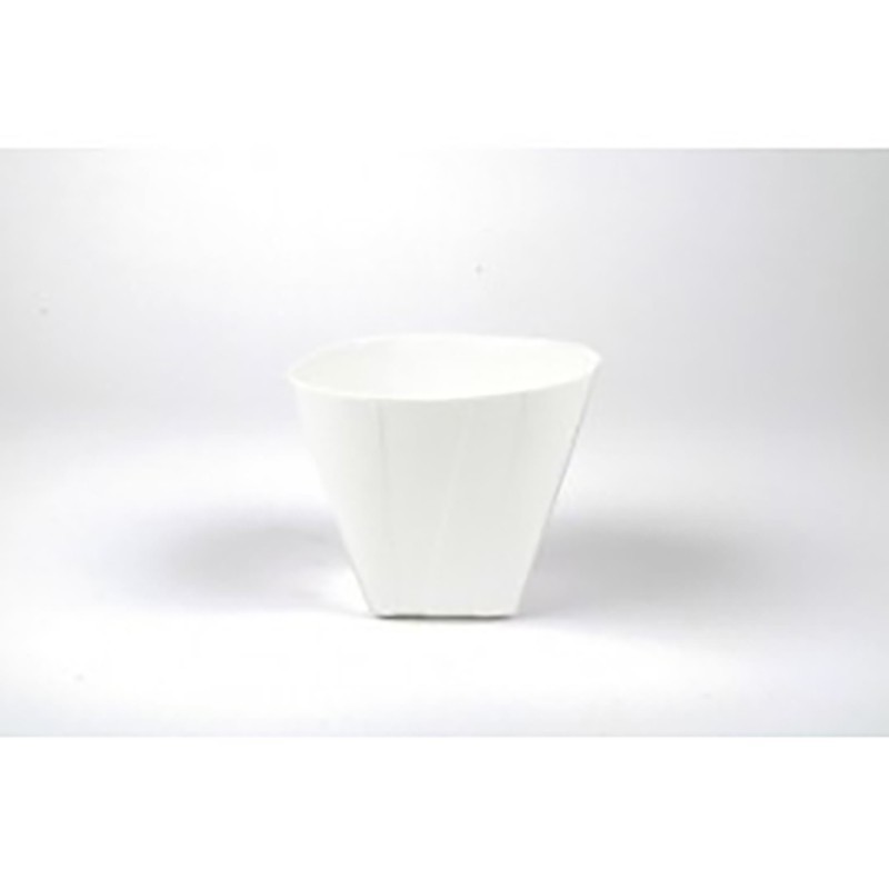 D&M jarrón faddy rectangular blanco cerámica 20 cm D&M jarrón faddy rectangular blanco cerámica 20 cm